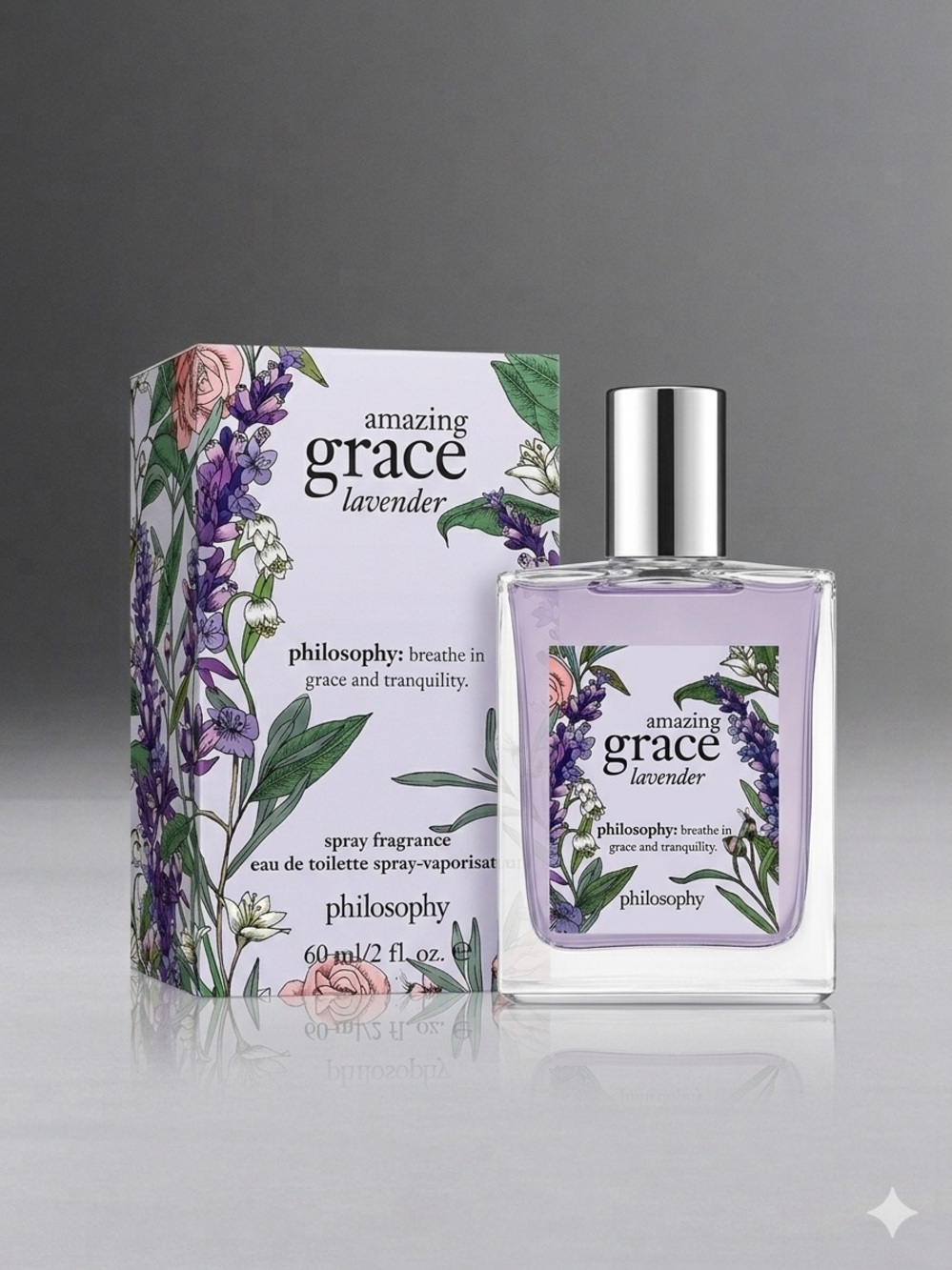 NIB Philosophy Amazing Grace Lavender Eau de Toilette Perfume - 4 fl oz / 120ml
